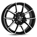 Diewe Wheels Neve sort med poleret front alufælg – fælgen i dette vinterhjulssæt